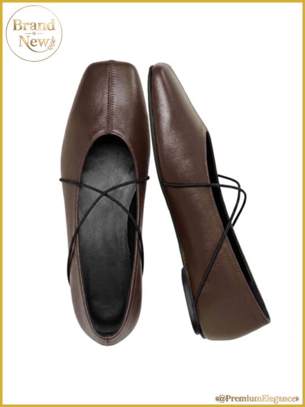 Women's Square Toe Ballet Flats Criss Cross Strap Slip On Mary Jane Shoes